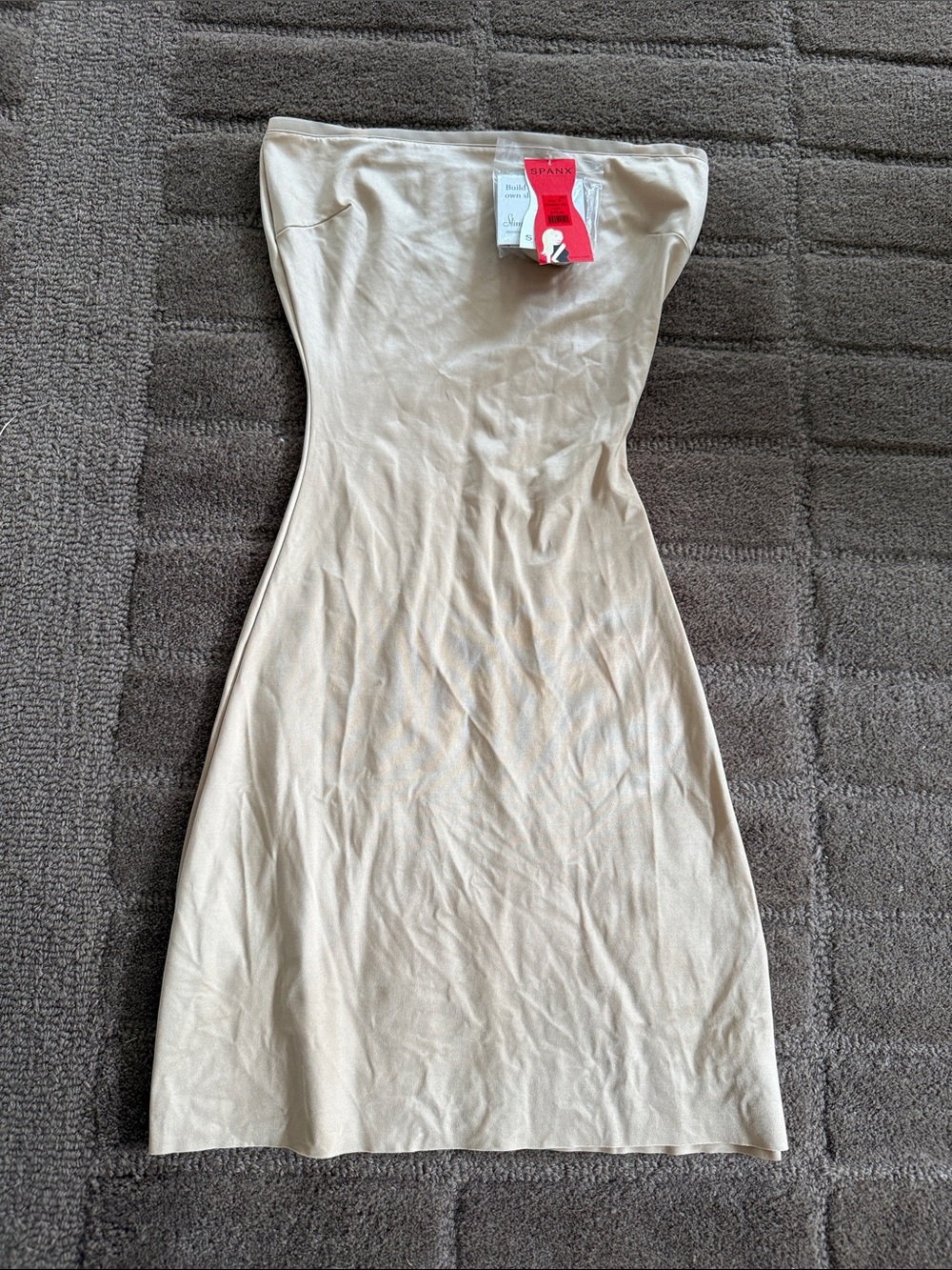 SPANX Strapless Seamless Shaping Dress in Nude